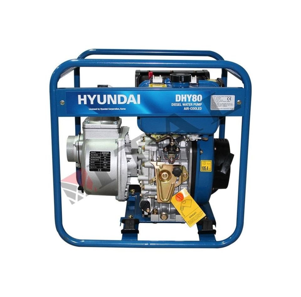 Hyundai DHY80E Marşlı Dizel 3’Lük Su Motoru