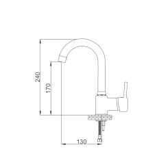 Gms Çağla Mix Kuğu Lavabo Bataryası Cm108