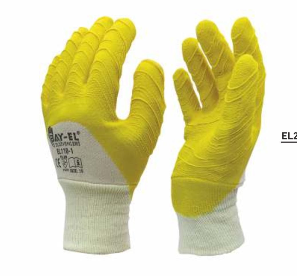 Bay-Tec Sarı Dalgalı Eldiven El250