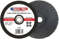 Bay-Tec Turbo Fiber Disk Zımpara 180x22-23 Mm Mk0196