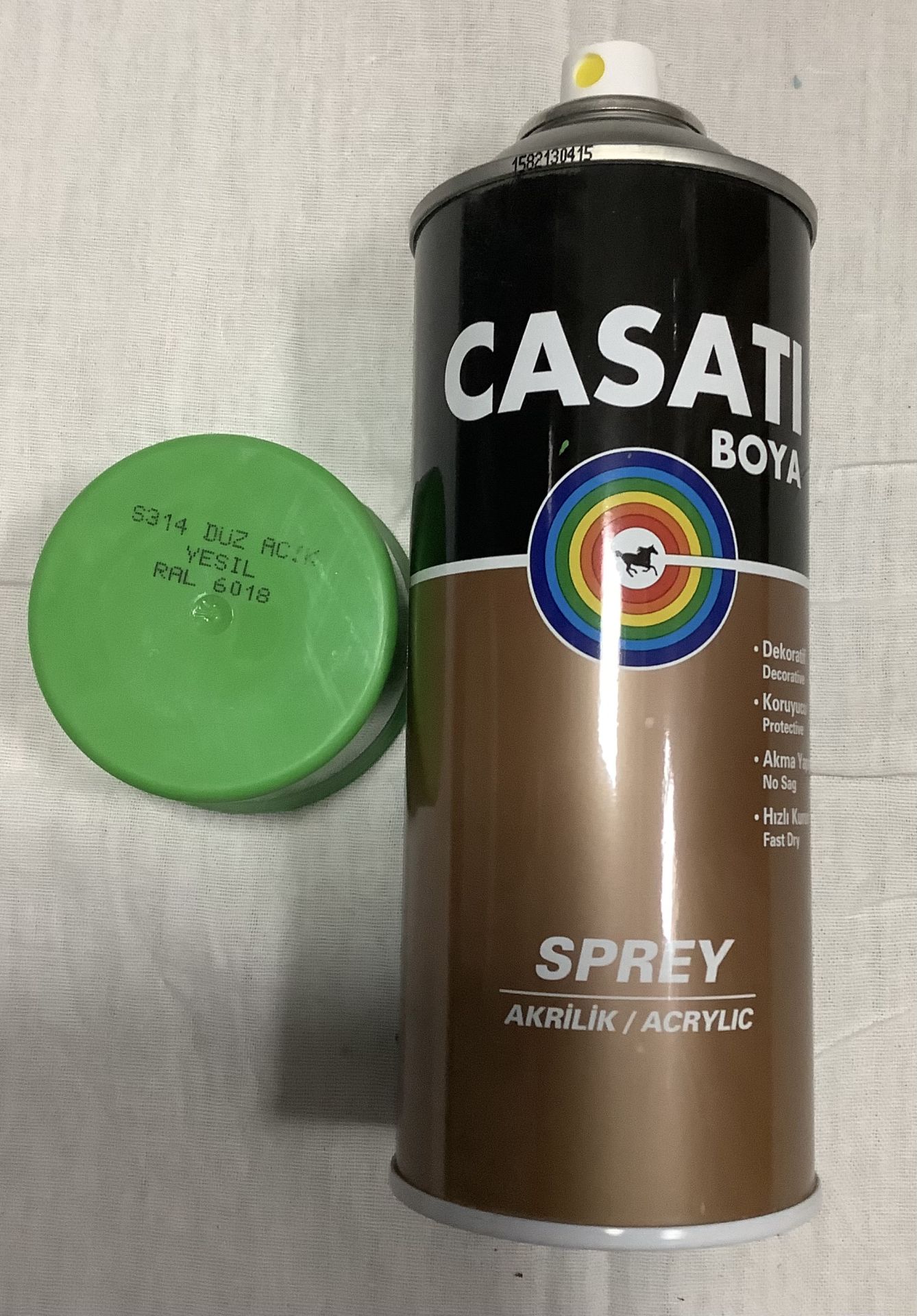 Casati 400ml Düz Açık Yeşil Sprey Boya