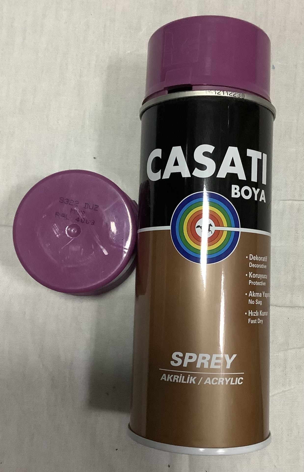 Casati 400ml Düz Mor Sprey Boya