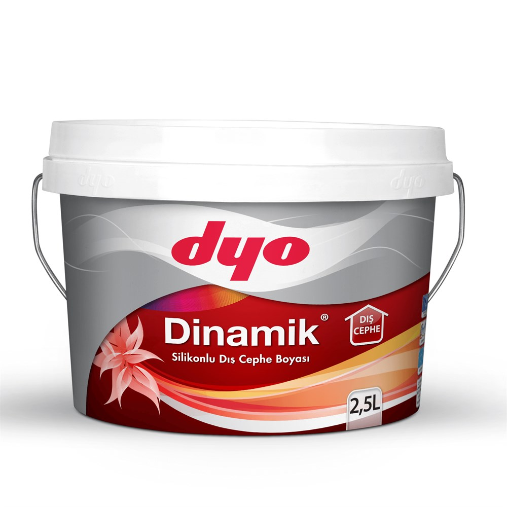 Dyo Dinamik Silikonlu Dış Cephe Duvar Boyası 2,5 Lt #Tüm Renkler#