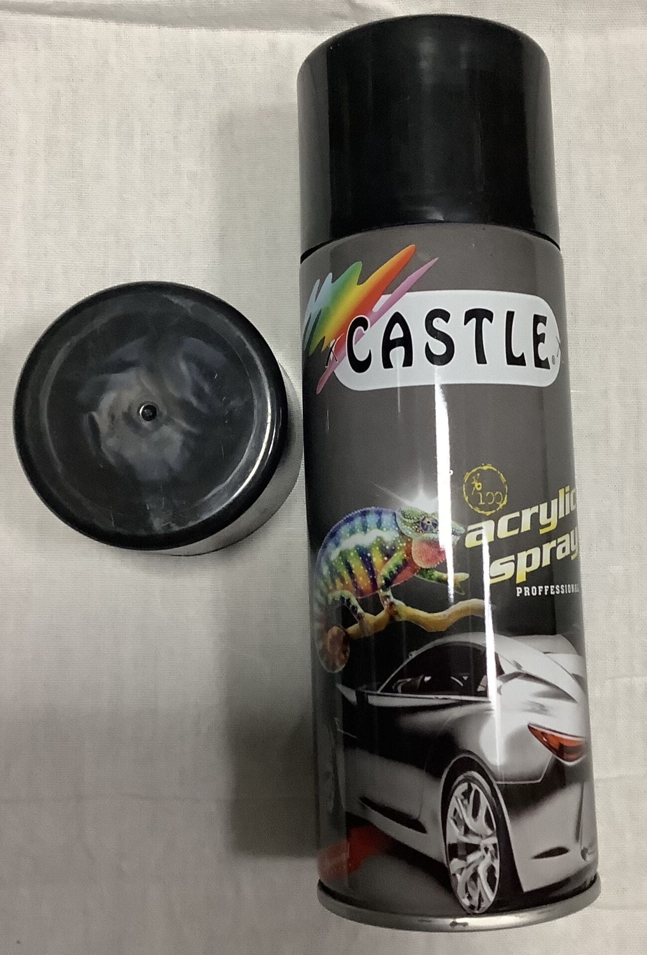 Castle 400ml Düz Siyah Sprey Boya