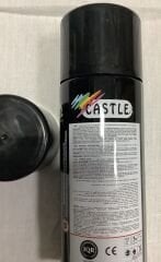 Castle 400ml Düz Siyah Sprey Boya
