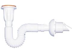 Muff Matik Kısa Körüklü Lavabo Sifonu Mufflu