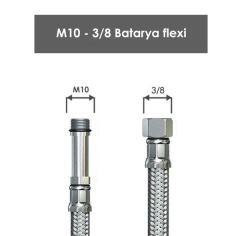 Batarya Flex Hortum 3/8 70 cm