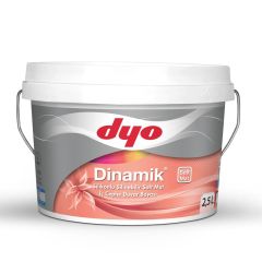 Dyo Dinamik Silikonlu Silinebilir Soft Mat İç Cephe Duvar Boyası 2,5 Lt #Tüm Renkler#
