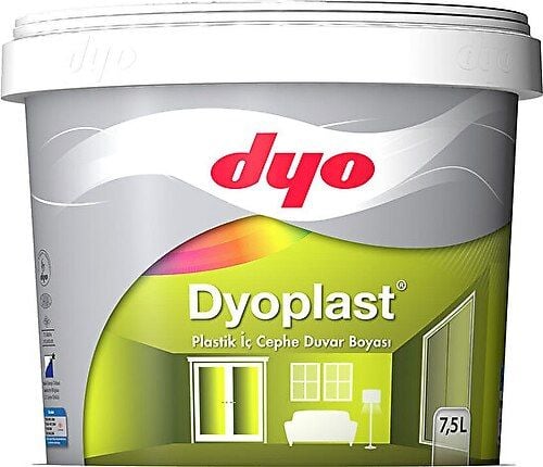 Dyo Dyoplast Plastik İç Cephe Duvar Boyası 7,5 Lt #Tüm Renkler#