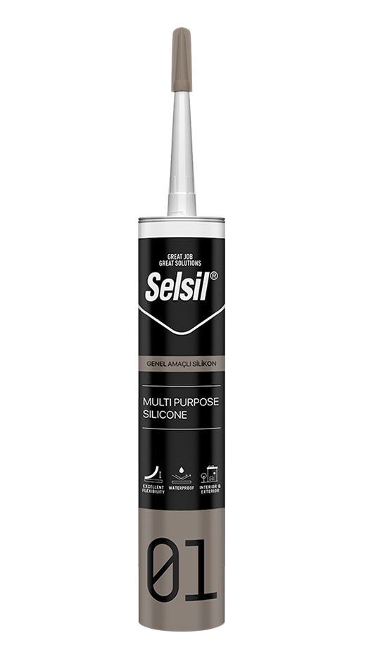 Selsil Şeffaf Silikon 280gr Genel Amaçlı Silikon