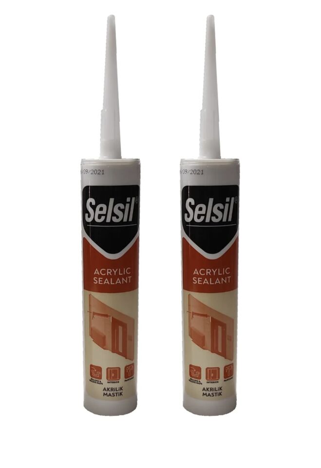 Selsil Silikon Mastik Beyaz 500gr