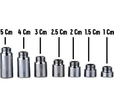Krom 1/2 Musluk Uzatması 4cm