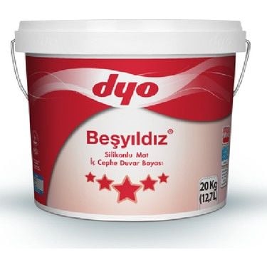 Dyo Beşyıldız Silikonlu Mat İç Cephe Duvar Boyası 20 Kğ #Tüm Renkler#