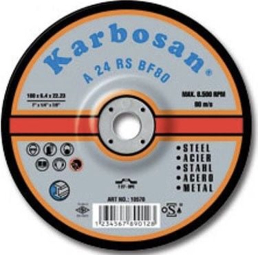 Karbosan 180mm Metal Çapakalma Diski Karbosan Taşlama Taşı