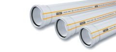 Fıratboru Dublex Pvc Atık Su Borusu 3.2 110x1000 #1 Metre#