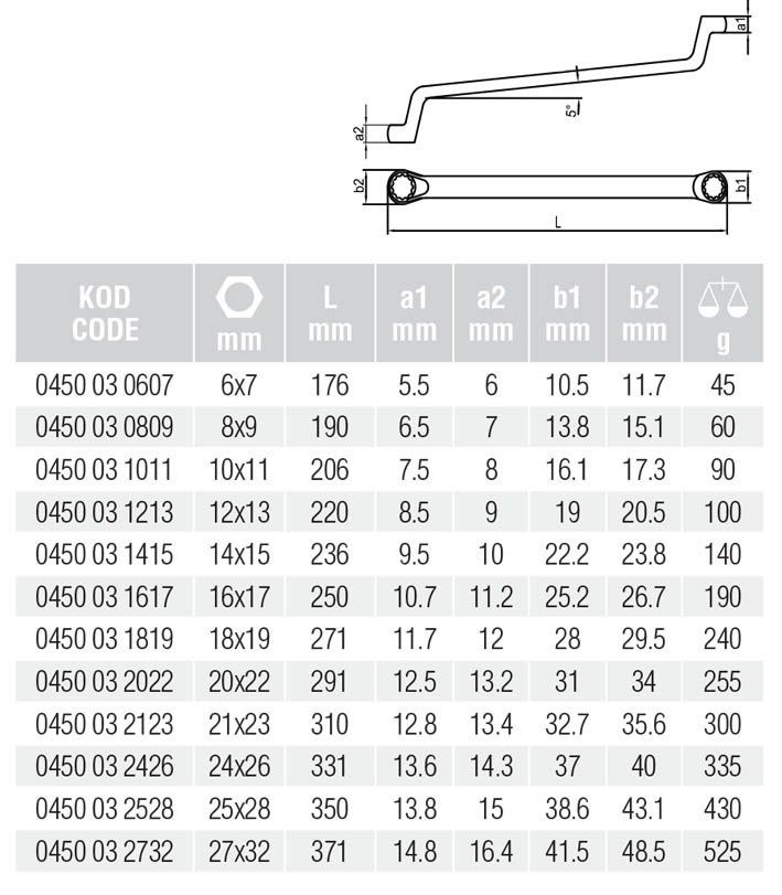 Elta 14x15 Yıldız İki Ağız Anahtar 14*15 Tekli Yıldız Anahtar