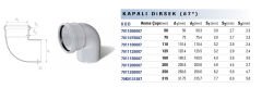 Fıratboru Pvc Dublex 50x87 Dirsek 87° 50’Lik Kapalı Dirsek
