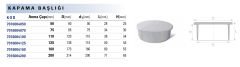 Fıratboru Pvc 50x50 Körtapa  50’Lilik Kapak