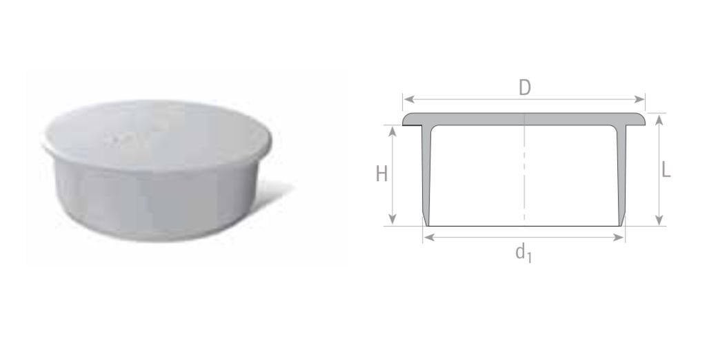 Fıratboru Pvc 50x50 Körtapa  50’Lilik Kapak