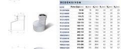 Fıratboru Pvc Dublex Atık Su Redüksiyon 75x50 75’den 50’ye Redüksiyon