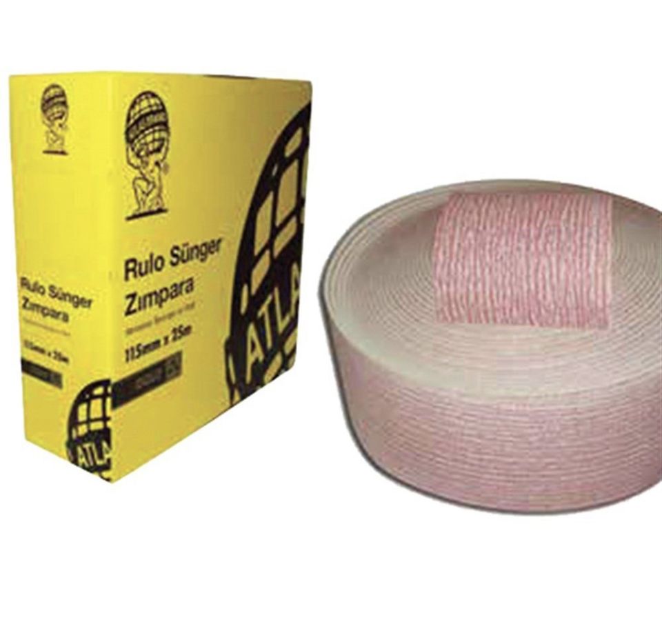 Rulo Sünger Zımpara 115mm x 1m 180 Kum 1 Metre