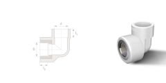 Fıratboru Pprc 25x20 Mm İç Diş Dirsek 25’den 20’ye İç Diş Dirsek