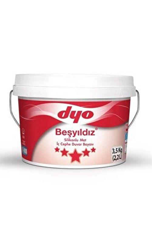 Dyo Beşyıldız Silikonlu Mat İç Cephe Duvar Boyası 3,5 Kğ #Tüm Renkler#