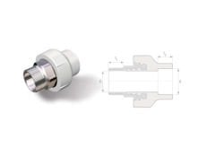 Fıratboru Pprc 40 Mm Altıköşe Dış Dişli Rakor 40’Lık Dış Dişli Rakor